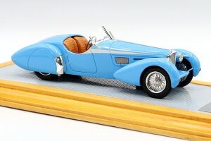 CI 1/43 uKbeB T57SC [hX^[ RVJ 1938 u[Ilario 1:43 Bugatti T57SC Roadster Corsica 1938 Blue