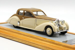 �C�����I 1/43 �u�K�b�e�B T57 �R�[�` ���@���g�D �K���O���t 1937 �x�[�W�� �u���E��Ilario 1:43 Bugatti T57 Coach Ventoux Gangloff 1937 Beige/Brown