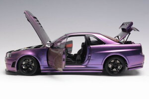 [^[փbNX 1/18 Y XJCC GT-R ( R34 ) Z`[ jX p[vMOTORHELIX 1:18 Nissan Skyline GT-R ( R34 ) Z-Tune Nismo in Purple