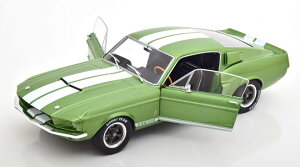 \h 1/18 tH[h VFr[ }X^O GT500 1967 CgO[^bN JSolido 1:18 Ford Shelby Mustang GT500 1967 lightgreen-metallic