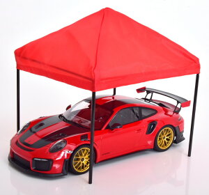 �A�����J���W�I���} 1/18 �e���g �p�r���I�� ���b�hAmerican Diorama 1:18 . Zelt-Pavillion red black Car model not included in the price