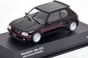 �\���h 1/43 �v�W���[ 205 GTI �f�B�} �{�f�B�L�b�g �u���b�NSolido 1:43 Peugeot 205 GTI Dimma Bodykit black