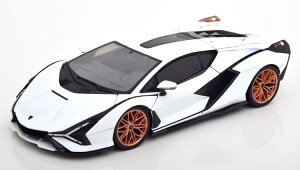 �u���[�S 1/18 �����{���M�[�j �V�A�� FKP 37 2020 �z���C�g �u���b�N �J��Bburago 1:18 Lamborghini Sian FKP 37 2020 white black