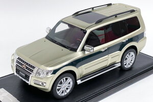 [^[փbNX 1/18 OH pWF V93 2017 S[h O[ XgCv 50MOTORHELIX 1:18 Mitsubishi Pajero V93 form 2017 in Gold Green Stripe limited to 50 pieces