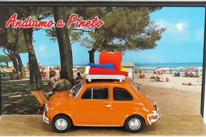 BRUMM PROM 1/43 tBAbg 500L 1968 gDbeBEAE}[ JgH sl^ GNXN[Vu CG[ 100 BRUMM PROM 1:43 FIAT 500L 1968 TUTTI AL MARE L'INCANTEVOLE PINETA ANDIAMO A PINETO EXCLUSIV