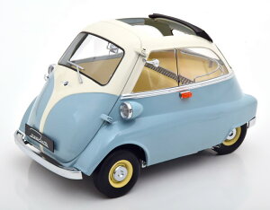 KK-Scale 1/12 BMW 250 �C�Z�b�^ 1959 ���C�g�u���[ �z���C�g �J��KK-Scale 1:12 BMW 250 Isetta 1959 lightblue white