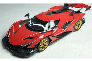 �s�[�R 1/64 �A�|�� �I�[�g���[�r�� �A�|�� IE ���b�h w / �S�[���h �z�C�[��PEAKO MODEL 1:64 Apollo Automobil Apollo IE Red w/Gold wheels
