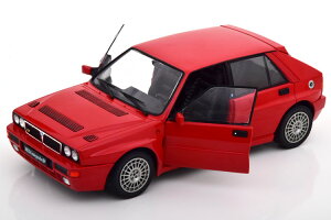 �\���h 1/18 �����`�A �f���^ HF �C���e�O���[�� 1991 ���b�h �J��Solido 1:18 Lancia Delta HF Integrale 1991 red