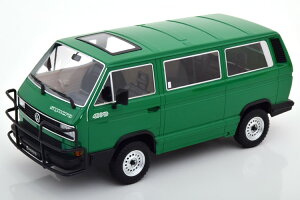 KK-SCALE 1/18 �t�H���N�X���[�Q�� �o�X T3 �V���N���n���e�B���O�J�[ 1987 �O���[��KK-Scale 1:18 VW Bus T3 Syncro Hunting Car 1987 green