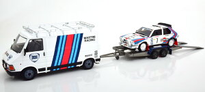 オットー 1/18 フィアット 242 ランチア デルタ S4 + トレーラー 1986 セット Otto Mobile 1:18 Fiat 242 set with Lancia Delta S4 and trailer 1986 Toivonen/Cresto Limited Edition 2000 pcs