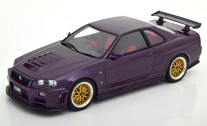 Ibg[ 1/18 Y XJCC GT-R R34 jX Z-tune 1998 p[v^bN/S[h 2000 Otto Mobile 1:18 Nissan Skyline GT-R R34 Nismo Z-Tune 1998 purple-metallic golden Limited Edition 2000 pcs