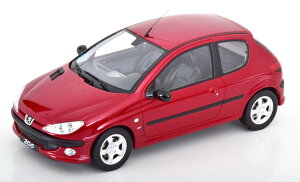 �I�b�g�[ 1/18 �v�W���[ 206 S16 1999 ���b�h���^���b�N 2000�����Otto Mobile 1:18 Peugeot 206 S16 1999 redmetallic Limited Edition 2000 pcs
