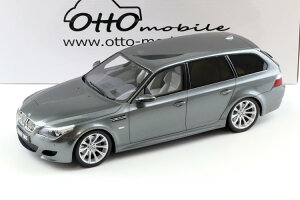 �I�b�g�[���[�r�� 1/18 BMW M5 E61 �c�[�����O 2007 �O���[���^���b�NOtto Mobile 1:18 BMW M5 E61 Touring 2007 grey metallic