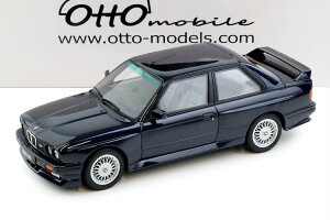 �I�b�g�[���r�� 1/18 BMW M3 E30 ���[���b�p�}�C�X�^�[ 1988 �}�J�I�u���[ ���^���b�NOtto Mobile 1:18 BMW M3 E30 Europameister Macau blue metallic 1988