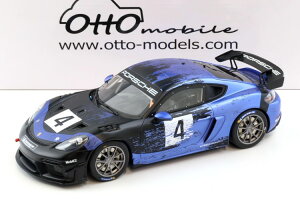 �I�b�g�[���r�� 1/18 �|���V�F �P�C�}�� 718 GT4 RS �N���u�X�|�[�c 2021 �u���[ �u���b�NOtto Mobile 1:18 Porsche Cayman 718 GT4 RS Clubsport 2021 blue black