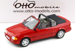 �I�b�g�[���[�r�� 1/18 �t�H�[�h �G�X�R�[�g MK4 XR3i �J�u���I�� 1986 �t�������R���b�hOttO-mobile 1:18 Ford Escort MK4 XR3i Cabriolet 1986 Flamenco red
