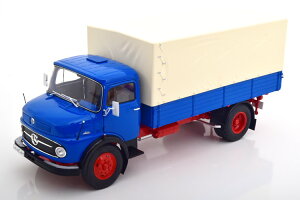 VR[ 1/18 ZfX L911 sbNAbv LoXgbvt u[Schuco 1:18 Mercedes L911 pick up with canvas top blue