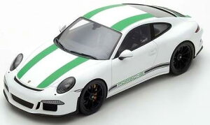 VR[ 1/12 |VF 911 991 R 2016 zCg O[Schuco 1:12 Porsche 911 (991) R Year 2016 white green