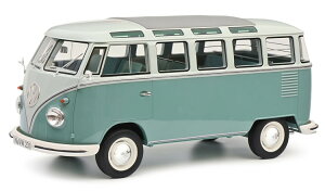 �V���R�[ 1/8 �t�H���N�X���[�Q�� T1 �o�X �T���o �^�[�R�C�Y �z���C�gSchuco 1:8 VW T1 Bus Samba turquoise white