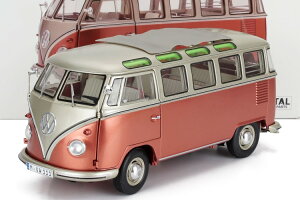 �V���R�[ 1/18 �t�H���N�X���[�Q�� T1 �~�j�o�X �T���o �I�[�v�����[�t 1962 �J�b�p�[���^���b�N �V���o�[ �J��Schuco 1:18 VOLKSWAGEN T1 MINIBUS SAMBA OPEN ROOF 1962 COPPER METALLIC SILVER