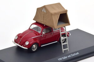 VR[ 1/43 tHNX[Q VW r[g [tegt bh 750Schuco 1:43 Volkswagen VW Beetle with roof tent red Limitation 750 pcs.