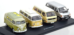 �V���R�[ 1/43 �t�H���N�X���[�Q�� �L�����v�o�X4��Z�b�g Schuco 1:43 Volkswagen Camping Bus Set with T1 T2 T3 and T4
