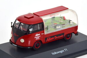 �V���R�[ 1/43 �t�H���N�X���[�Q�� VW T1 �o�X �o���A���g ���b�h/�u���b�NSchuco 1:43 Volkswagen VW T1 Bus Schuco Varianto red / black