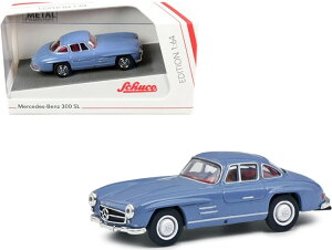 �V���R�[ 1/64 �����Z�f�X�E�x���c 300 SL �N�[�y 1956 ���C�g�u���[ ���b�h����SCHUCO 1:64 Mercedes Benz 300 SL Coupe built 1956 light blue with red interior