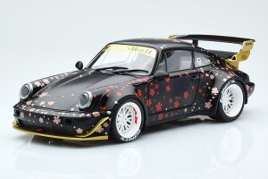 \h 1/18 |VF 911 (964) RWB EFg  2021 ubN Solido 1:18 Porsche 911 (964) RWB Rauh-Welt Aoki 2021 black with decor