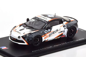スパーク 1/43 アルパイン A110 カップ #04 アルパインエルフヨーロッパカップ 2018 ホワイト/ブラック 500台限定 Spark 1:43 Alpine A110 CUP No 04 Alpine Elf Europe Cup 2018 Blaise White/Black Limited Edition 500 pcs