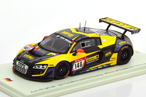Xp[N 1/43 AEfB R8 LMS #148 NX D juNN24ԃ[X 2019 CG[/ubN 300 Spark 1:43 Audi R8 LMS No 148 Class Winner 24h Nuerburgring 2019 yellow/black Limited Edition 300 pcs