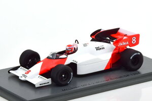 Xp[N 1/43 }N[ MP4-2 CMXGP D 1984 E_ zCg/bh Spark 1:43 McLaren MP4-2 Winner GP Great Britain 1984 Lauda white/red