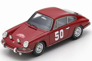 �X�p�[�N 1/43 �|���V�F 911 #50 �����[�E�����e�J���� 1966 ���b�h Spark 1:43 Porsche 911 No 50 Rally Monte Carlo 1966 Perrier/de Pasquier red