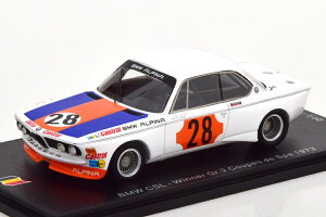 Xp[N 1/43 BMW CSL D Gr 2 N[y h Xp 1973 E_ 750 Spark 1:43 BMW CSL Winner Gr 2 Coupes de Spa 1973 Lauda Limited Edition 750 pcs
