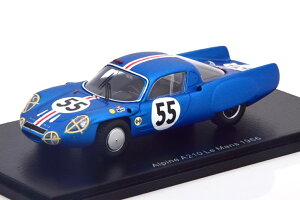 Xp[N 1/43 m[ As[k A210 #55 E}24 1966 Spark 1:43 Renault Alpine A210 #55 24h Le Mans 1966 de Cortanze/Hanrioud