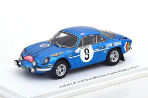 Xp[N 1/43 m[ As[k A110 #9 [eJ 1971 Spark 1:43 Renault Alpine A110 #9 Rally Monte Carlo 1971 Therier/Callewaert