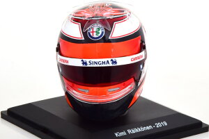 Xp[N 1/5 At@I UEo[ F1 w 2019 L~ECRl Spark 1:5 Alfa Romeo Sauber F1 Helm 2019 Kimi Rikknen