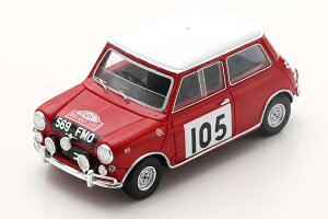 Xp[N 1/43 X N[p[ S #105 eJ[ 1964 Spark 1:43 Morris Cooper S No 105 Rally Monte Carlo 1964 Aaltonen Ambrose