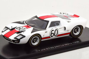 �X�p�[�N 1/43 �t�H�[�h GT40 #60 ���E�}��24���ԃ��[�X 1966 �C�N�X NeerpaschSpark 1:43 Ford GT40 No.60 24h Le Mans 1966 Ickx Neerpasch