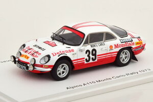 Xp[N 1/43 m[ As[k A110 1800 #39 [eJ 1973 obgEi MorenasSpark 1:43 Renault Alpine A110 1800 No 39 Rally Monte Carlo 1973 Ballot-Lena Morenas