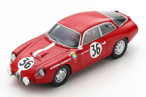 Xp[N 1/43 At@I WGb^ GZ #36 E}24 1963Spark 1:43 Alfa Romeo Giulietta GZ No 36 24h Le Mans 1963 Foitek Sch?fer