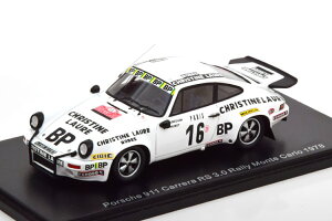 Xp[N 1/43 |VF 911 J 3.0 RS #16 [EeJ 1978 Spark 1:43 Porsche 911 Carrera 3.0 RS No 16 Rally Monte Carlo 1978 Beguin Huret