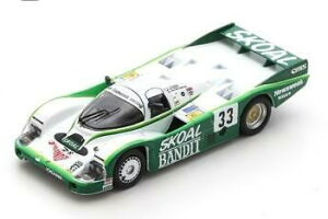 スパーク 1/64 ポルシェ 956B 2.6L ターボ チーム スコールバンディット #33 3rd ル・マン24時間 1984 パーマーSPARK 1:64 PORSCHE 956B 2.6L TURBO TEAM SKOAL BANDIT PORSCHE N 33 3rd 24h LE MANS 1984 D.HOBBS P.STREIFF S.VAN DER MER