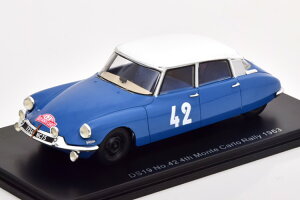 Xp[N 1/43 VgG DS19 #42 eJ [ 1963Spark 1:43 Citroen DS19 No 42 Rally Monte Carlo 1963 Bianchi Ogier