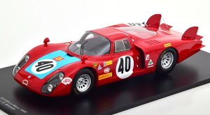 Xp[N 1/18 At@I 33/2 #6 E} 24 1968Spark 1:18 Alfa Romeo 33/2 No 6 24h Le Mans 1968 Casoni Biscaldi