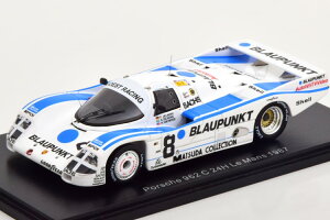 Xp[N 1/43 |VF 962C #8 E}24 1987 uEvNg CFXL[ wCEbh fBPY fE@Spark 1:43 Porsche 962C No 8 24h Le Mans 1987 Blaupunkt Jelinski Haywood Dickens van der Merwe