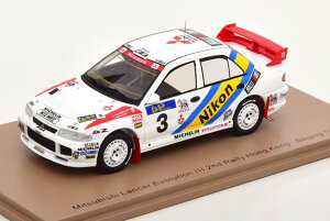 Xp[N 1/43 OH T[ G{[V3 #3 [ ` k 1995 o^lSpark 1:43 Mitsubishi Lancer Evolution 3 No 3 Rally Hong Kong-Beijing 1995 Vatanen/Pons