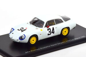 Xp[N 1/43 At@I WGb^ X|[c UK[g #34 24 } 1963Spark 1:43 Alfa Romeo Giulietta Sport Zagato No 34 24h Le Mans 1963 Sala/Rossi