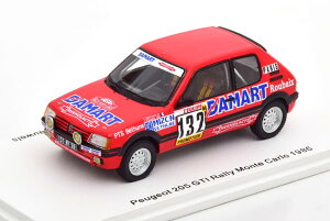 �X�p�[�N 1/43 �v�W���[ 205 GTI #132 �����[ �����e�J���� 1986Spark 1:43 Peugeot 205 GTI No 132 Rally Monte Carlo 1986 Pauweis/Delecour