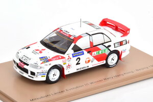 Xp[N 1/43 OH T[ G{ 3 D [ ` k 1996Spark 1:43 Mitsubishi Lancer Evo 3 Winner Rally Hong Kong-Beijing 1996 Vatanen/Tilber